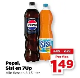 Aanbieding: Pepsi, Sisi en 7Up