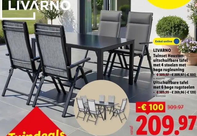 Promotie: Tuinset Houston