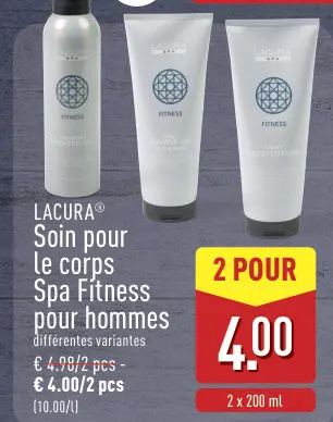 Offre: Soin pour le corps Spa Fitness pour hommes