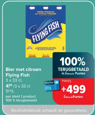 Promotie: Bier met citroen