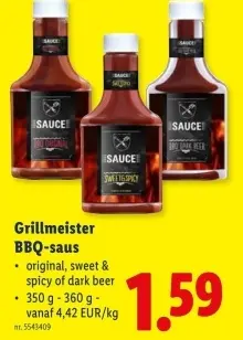 Promotie: Grillmeister BBQ-saus