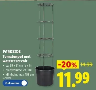 Promotie: Tomatenpot met waterreservoir