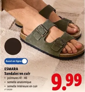 Offre: Sandales en cuir