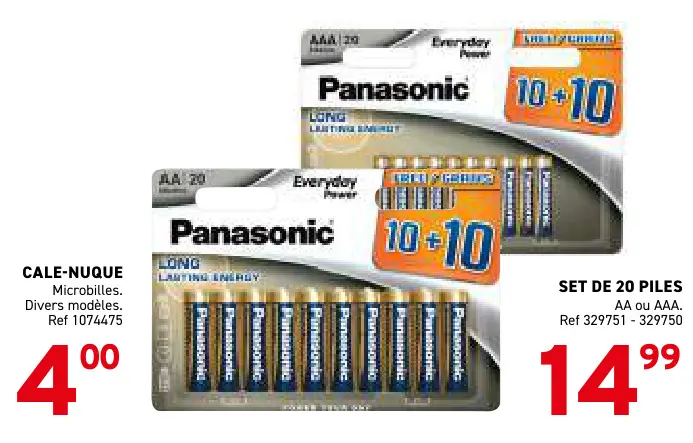 Offre: Set de 20 piles