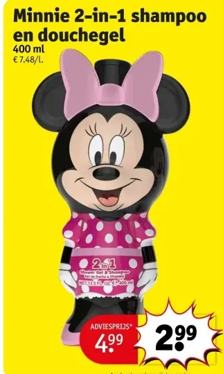 Promotie: Minnie 2-in-1 shampoo en douchegel