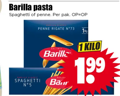 Aanbieding: Barilla pasta