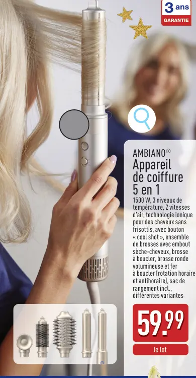 Offre: Appareil de coiffure 5 en 1
