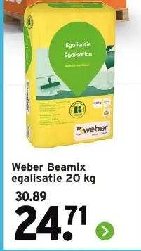 Aanbieding: Weber Beamix egalisatie
