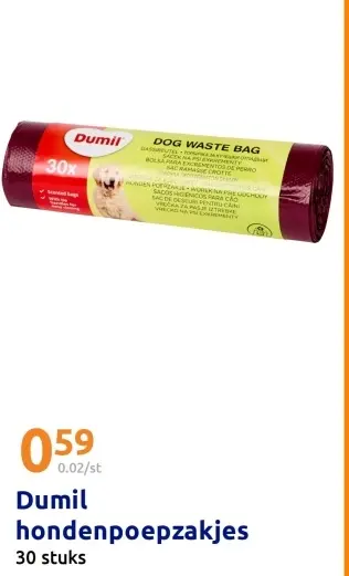 Aanbieding: Dumil hondenpoepzakjes