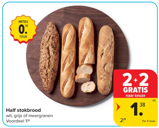 Promotie: Half stokbrood