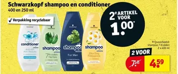 Aanbieding: Schwarzkopf shampoo en conditioner