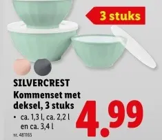 Promotie: Kommenset met deksel