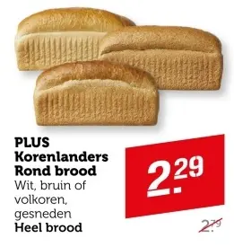 Aanbieding: PLUS Korenlanders Rond brood