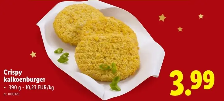 Promotie: Crispy kalkoenburger