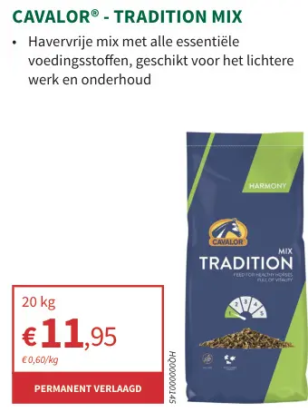 Promotie: Tradition mix