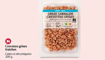 Offre: Crevettes grises fraîches