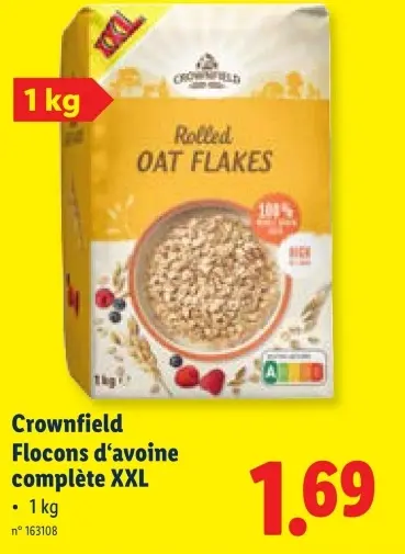 Offre: Flocons d'avoine complète XXL