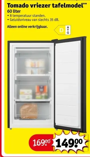 Aanbieding: Vriezer tafelmodel