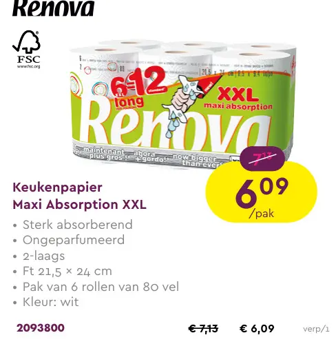 Promotie: Keukenpapier Maxi Absorption XXL