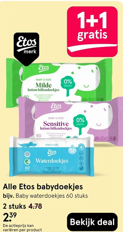 Aanbieding: Babydoekjes