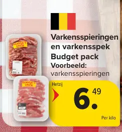 Promotie: Varkensspieringen en varkensspek Budget pack