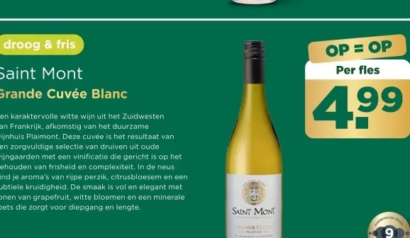 Aanbieding: Saint Mont Grande Cuvée Blanc