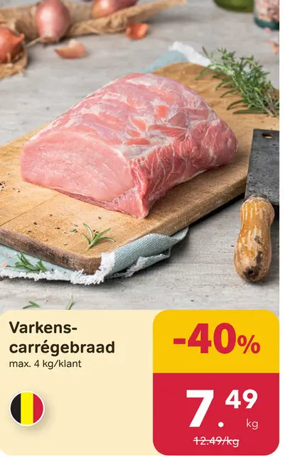 Promotie: Varkens-carrégebraad