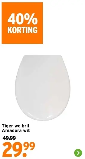 Aanbieding: wc bril Amadora wit