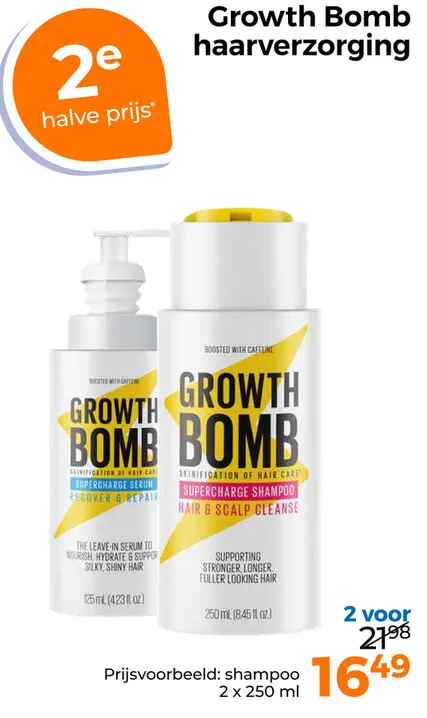 Aanbieding: Growth Bomb haarverzorging