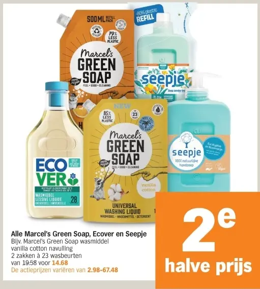 Aanbieding: Marcel's Green Soap, Ecover en Seepje