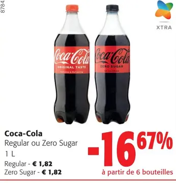 Offre: Coca-Cola Regular ou Zero Sugar