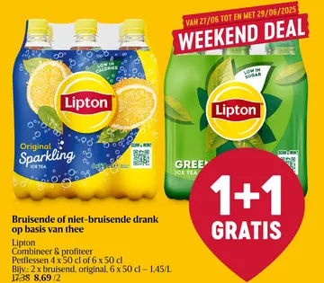 Aanbieding: Bruisende of niet-bruisende drank op basis van thee