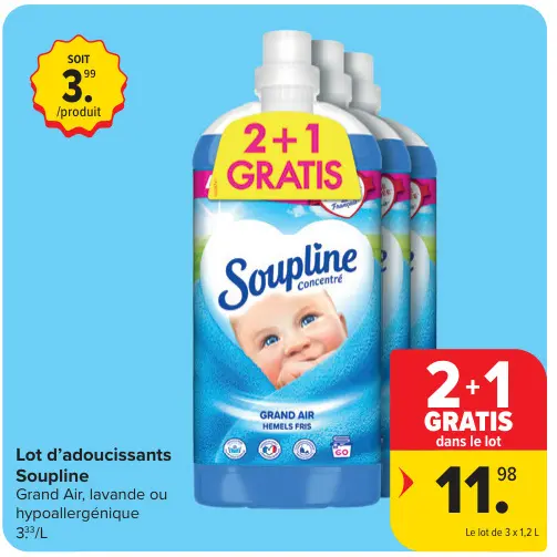 Offre: Lot d'adoucissants