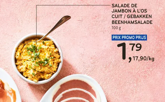 Offre: Salade de jambon à l'os cuit / gebakken beenhamsalade