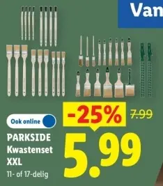 Aanbieding: Kwastenset XXL