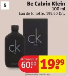 Offre: Be Calbin Klein