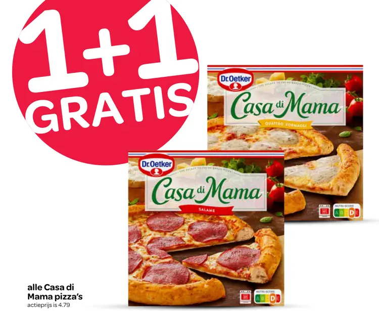 Aanbieding: Casa di Mama pizza's