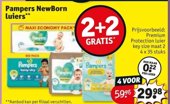 Aanbieding: Pampers NewBorn luiers