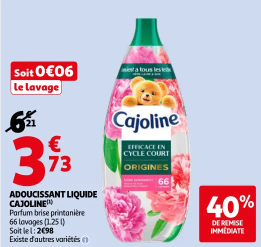 Promotie: Adoucissant liquide