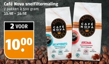 Aanbieding: Café Nova snelfiltermaling