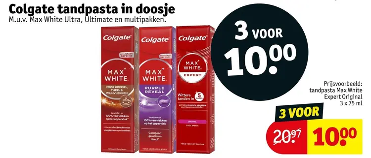 Aanbieding: Tandpasta in doosje