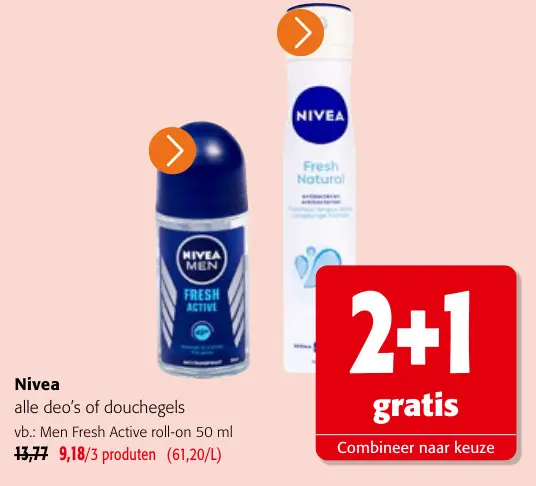 Promotie: Alle deo's of douchegels