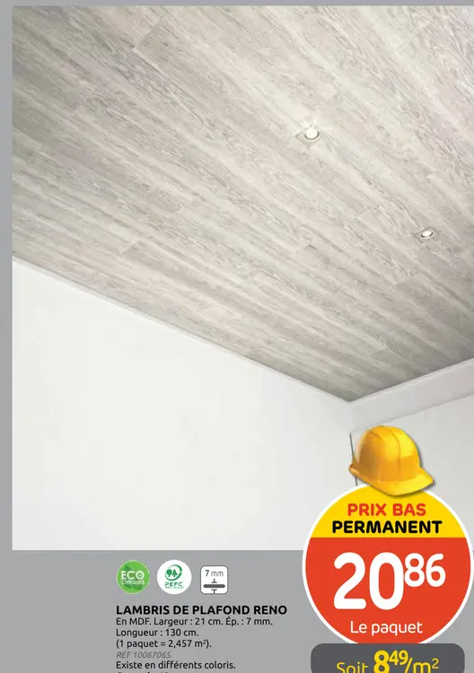 Offre: Lambris de plafond reno