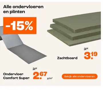 Aanbieding: Alle ondervloeren en plinten