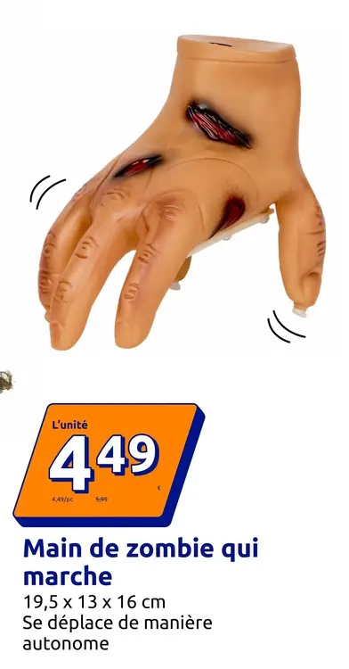 Offre: Main de zombie qui marche