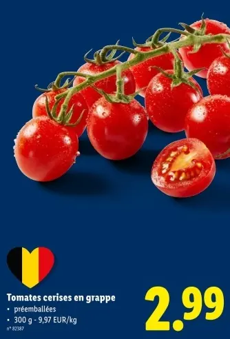 Offre: Tomates cerises en grappe