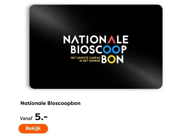 Aanbieding: Nationale Bioscoopbon