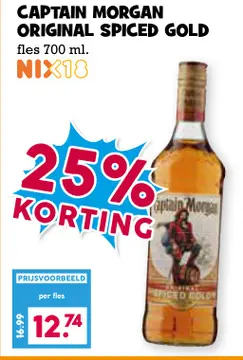 Aanbieding: Captain morgan original spiced gold