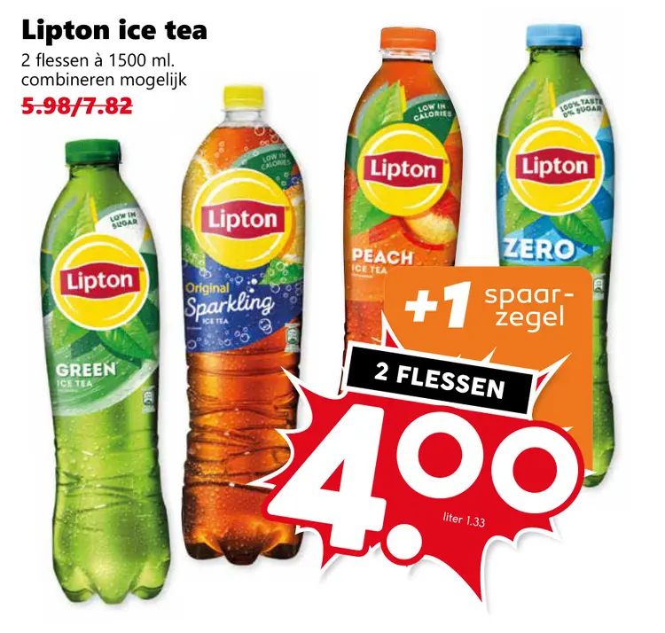 Aanbieding: Lipton ice tea