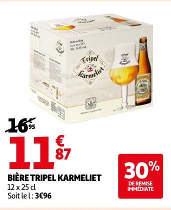 Offre: Bière Tripel Karmeliet